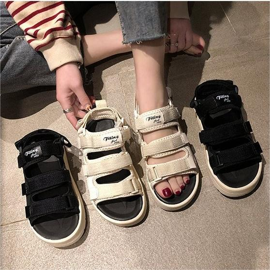 Traveling Sandals Triple Velcro White 5351 (35-40)