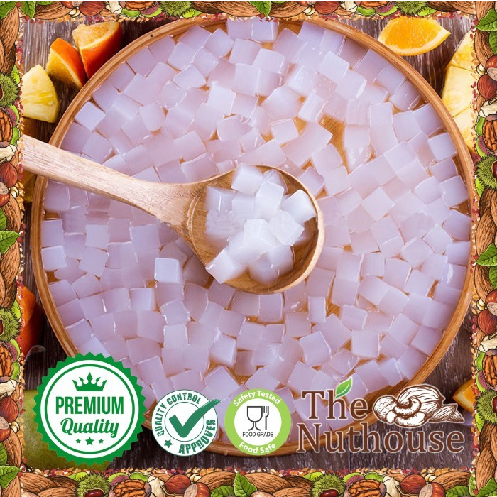 250gr Nata De Coco / Coconut Jelly / Jeli Kelapa in Syrup 5mm