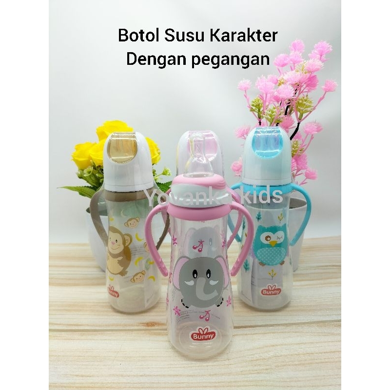 Bunny Botol Susu Karakter Lucu+Pegangan BPA Free 250Ml DB 2413/125Ml DB 1213