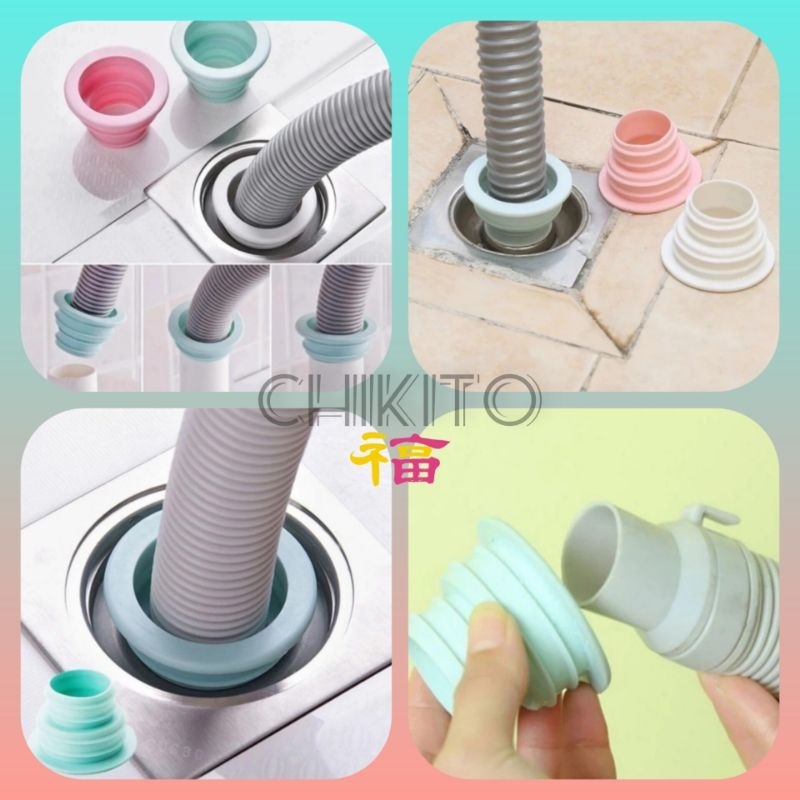Penutup Lubang Saluran Pipa Pembuangan Air Mesin Cuci / Seal Ring Penutup Saluran Selang Pembuangan 