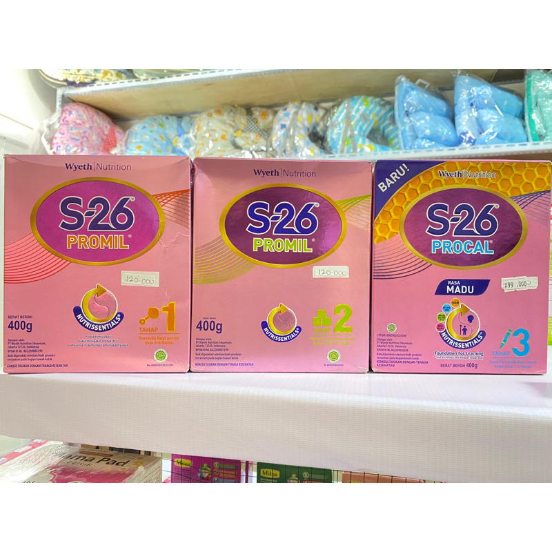 (S26 promil tahap 1 ) ( S26 promil tahap 2 ) ( S26 Procal tahap 3 )