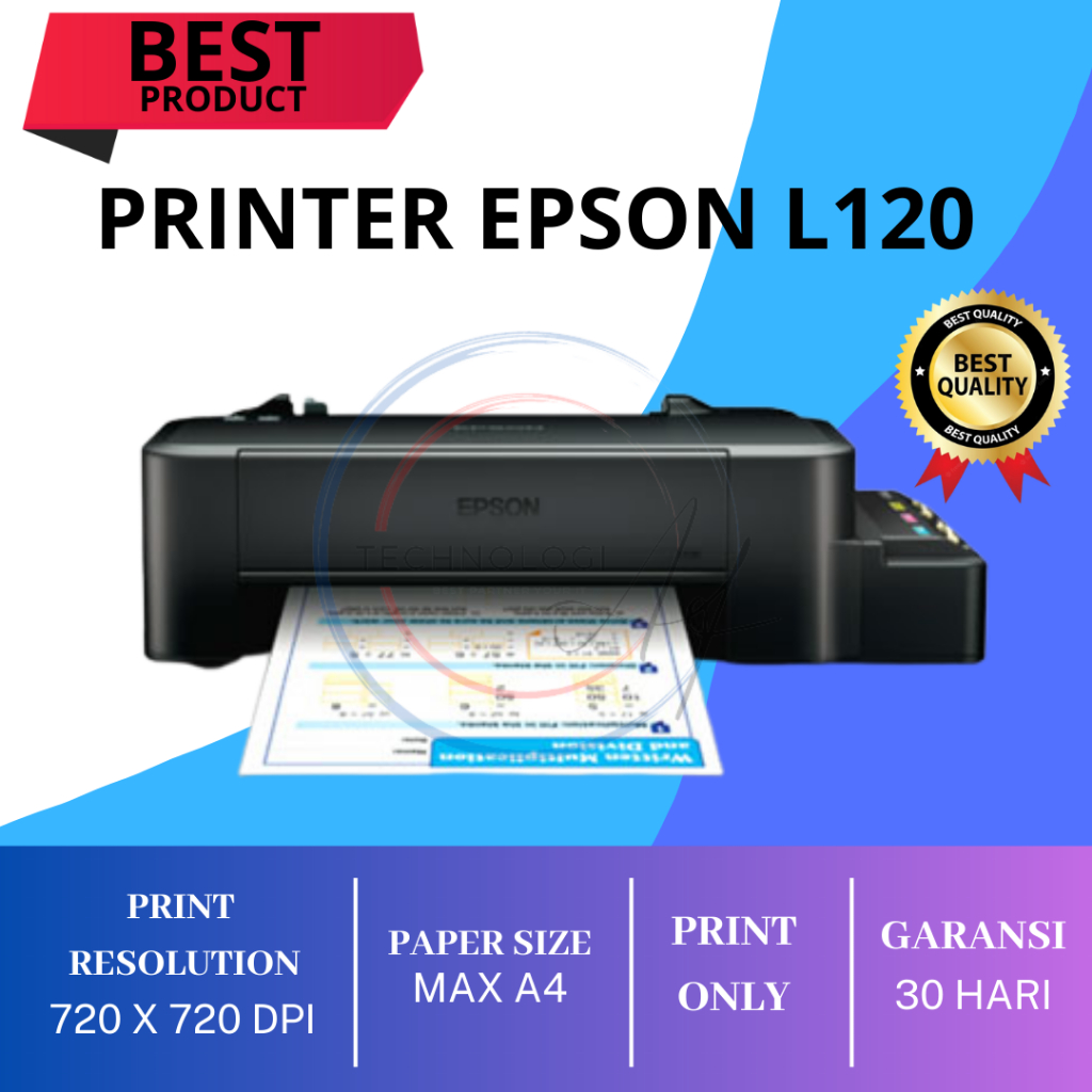 Printer Epson L120  Printer Epson Single Print Print Only