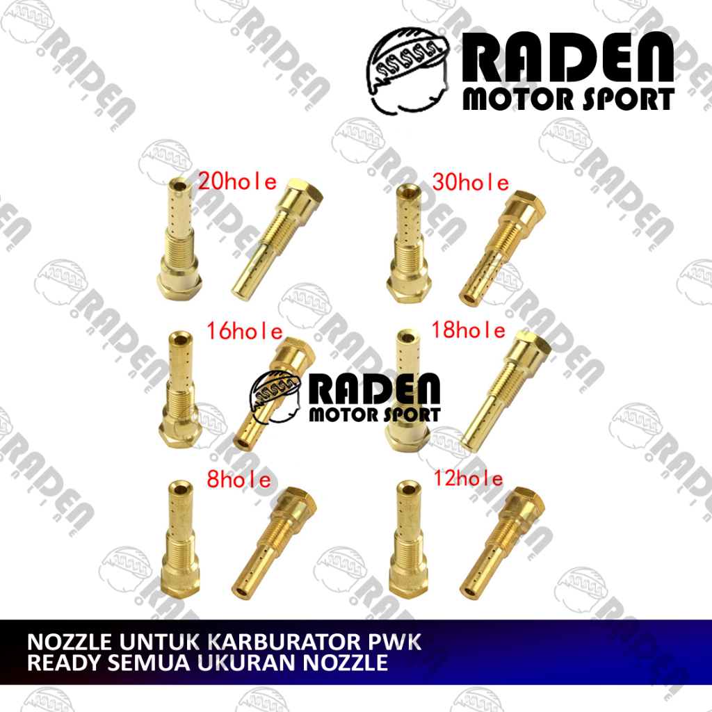 (COD) NOZZLE PWK LUBANG 8 12 16 18 20 30  USA NOZLE NOZEL NOSEL NOZZEL NOSE SPUYER MAIN PILOT JET MA