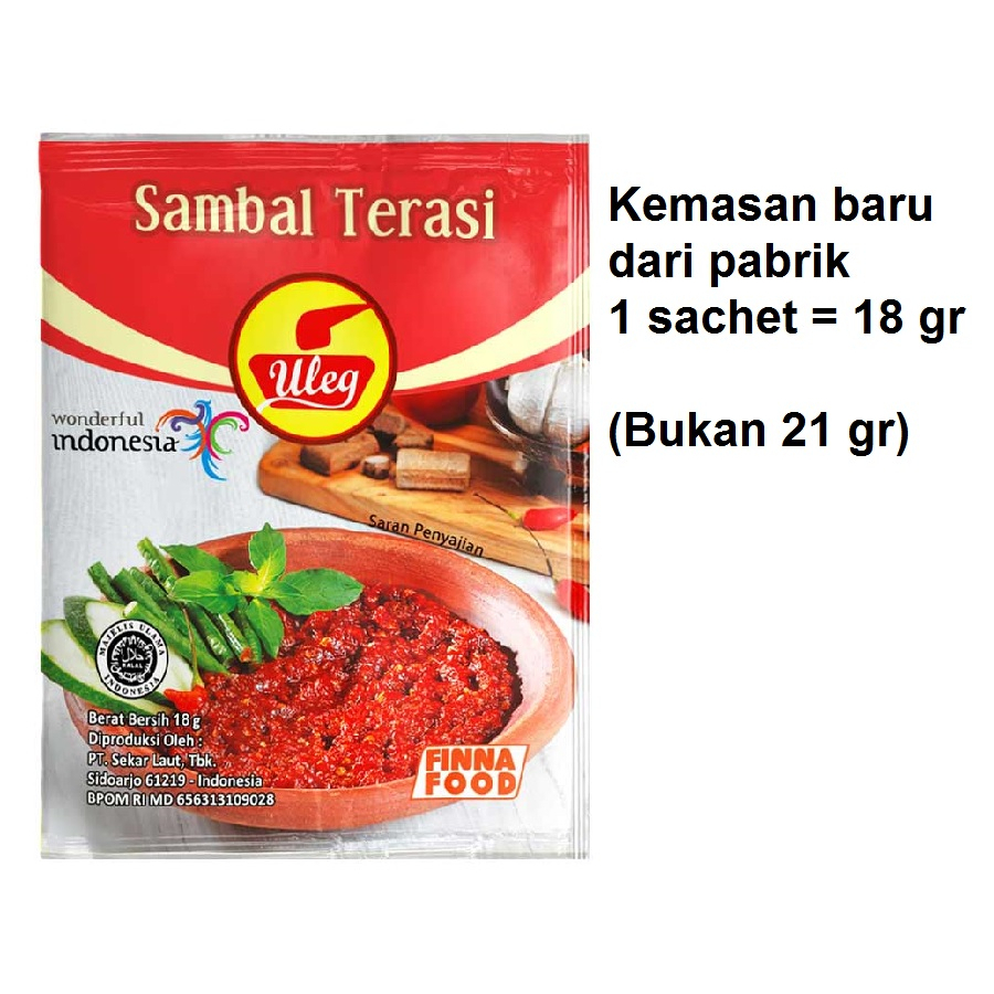 

Sambal Terasi Uleg Finna Sachet @ 10 Sachet x 18 gram