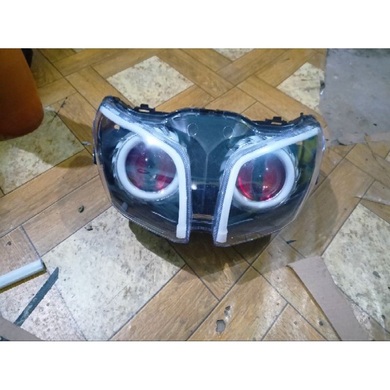 lampu depan Jupiter z robot costum proji