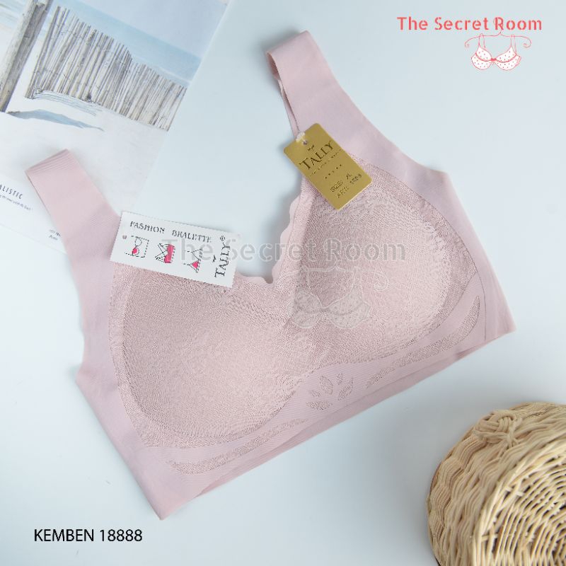 TALLY BRA BH KEMBEN BRALETTE 1888 I CUP B I BUSA TIPIS I TANPA KAWAT I BAHAN SEAMLESS I SIZE L - XL