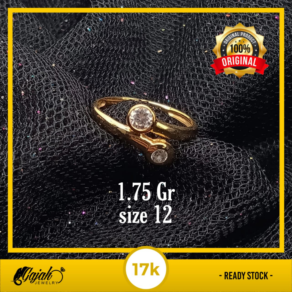 Cincin Emas 17K - 1.75 Gr Kadar 750 - 4759