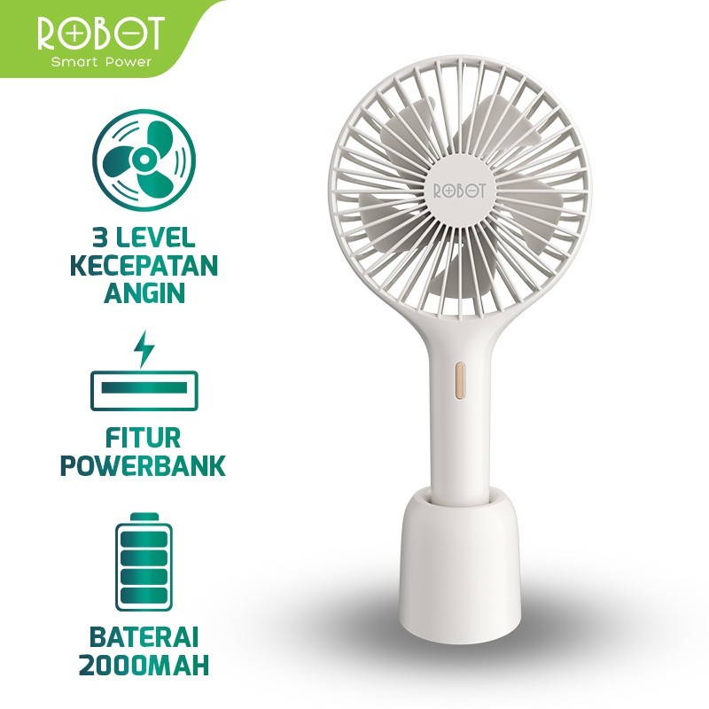 Kipas angin portable / Mini Fan Original Garansi - Robot RT-BF17