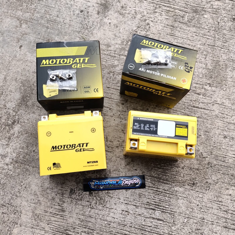 Aki Motobatt MTZ6S Satria Fu