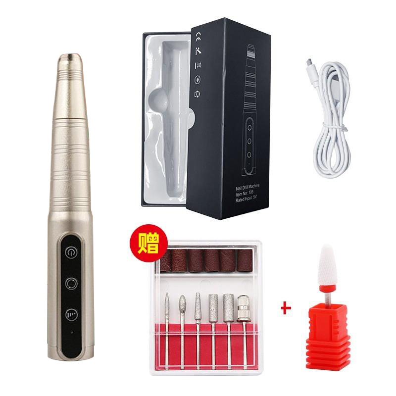 Portable Nail Drill Grinder Manicure Pedicure Wireless Machine/ Nail Drill ZYZC