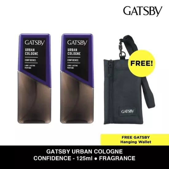 Gatsby Urban Cologne 125 ml - Gatsby Cologne Original 100% BERKELIPATAN FREE HANGING BAG