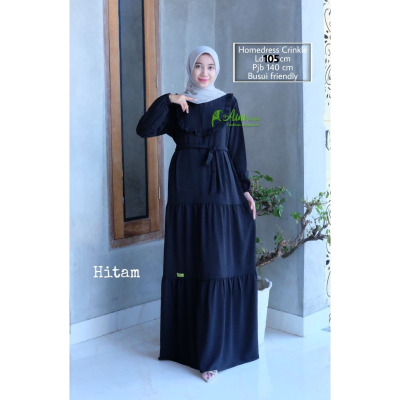 HOMEDRESS CRINGKLE AIRFLOW ORI AINI MODISTE // GAMIS CRINGKLE AINI