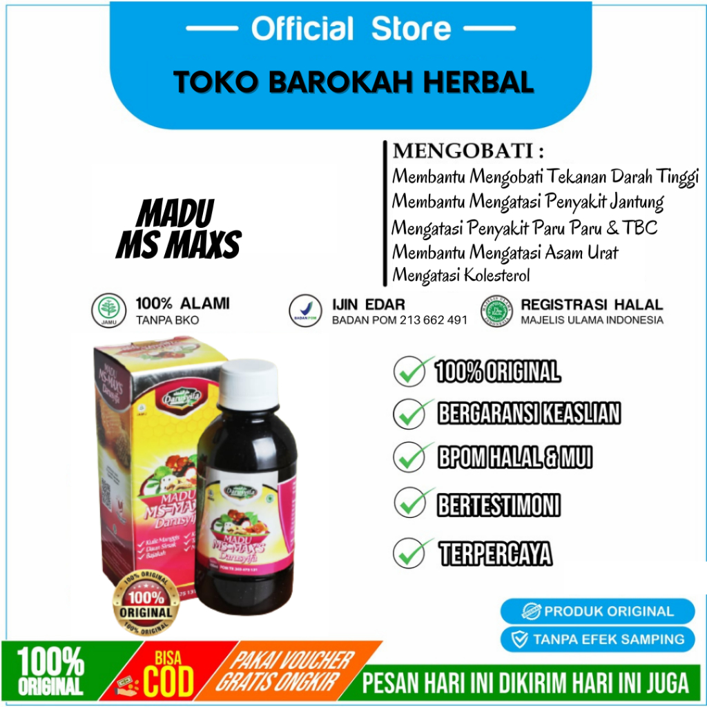 DARUSYIFA - MADU MS MAXS Madu Alami Bantu Lawan Kanker Original