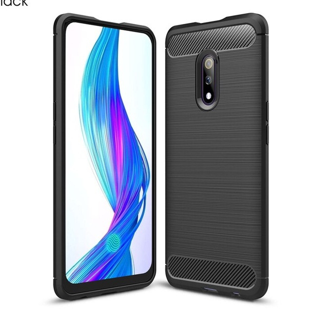 OPPO K3 Case ipaky karbon softcase black carbon silikon hitam karet casing cover soft pelindung belakang