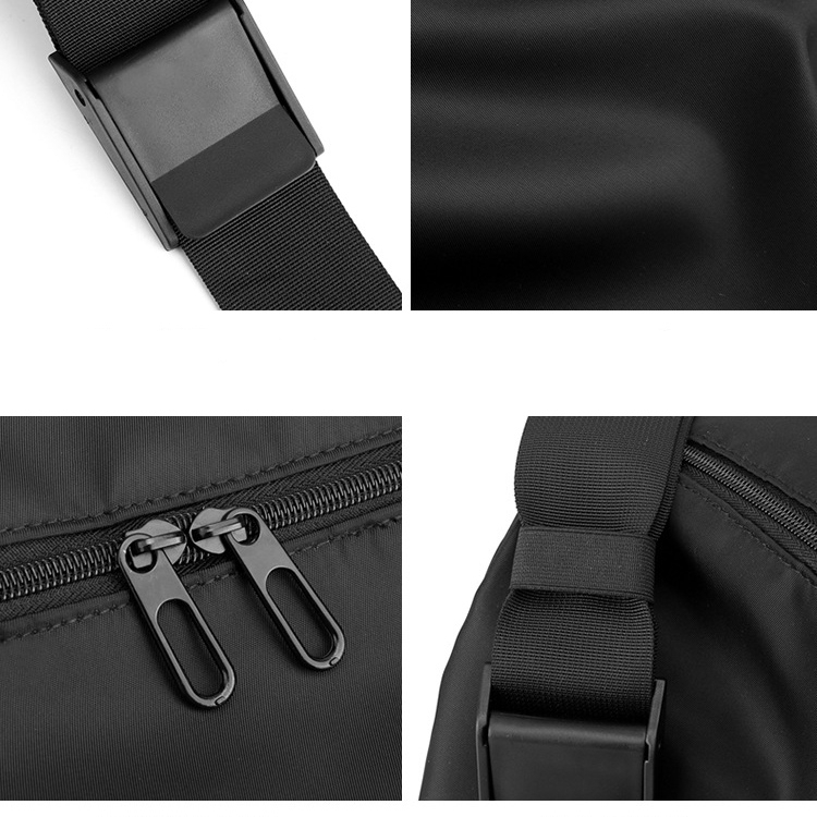 TAS SELEMPANG WANITA BISA PRIA SHOULDER SLINGBAG SIMPLE KEKINIAN MURAH IMPORT PREMIUM HATTON TA801B5 HITAM ANTI AIR FASHION KOREA CASUAL BATAM
