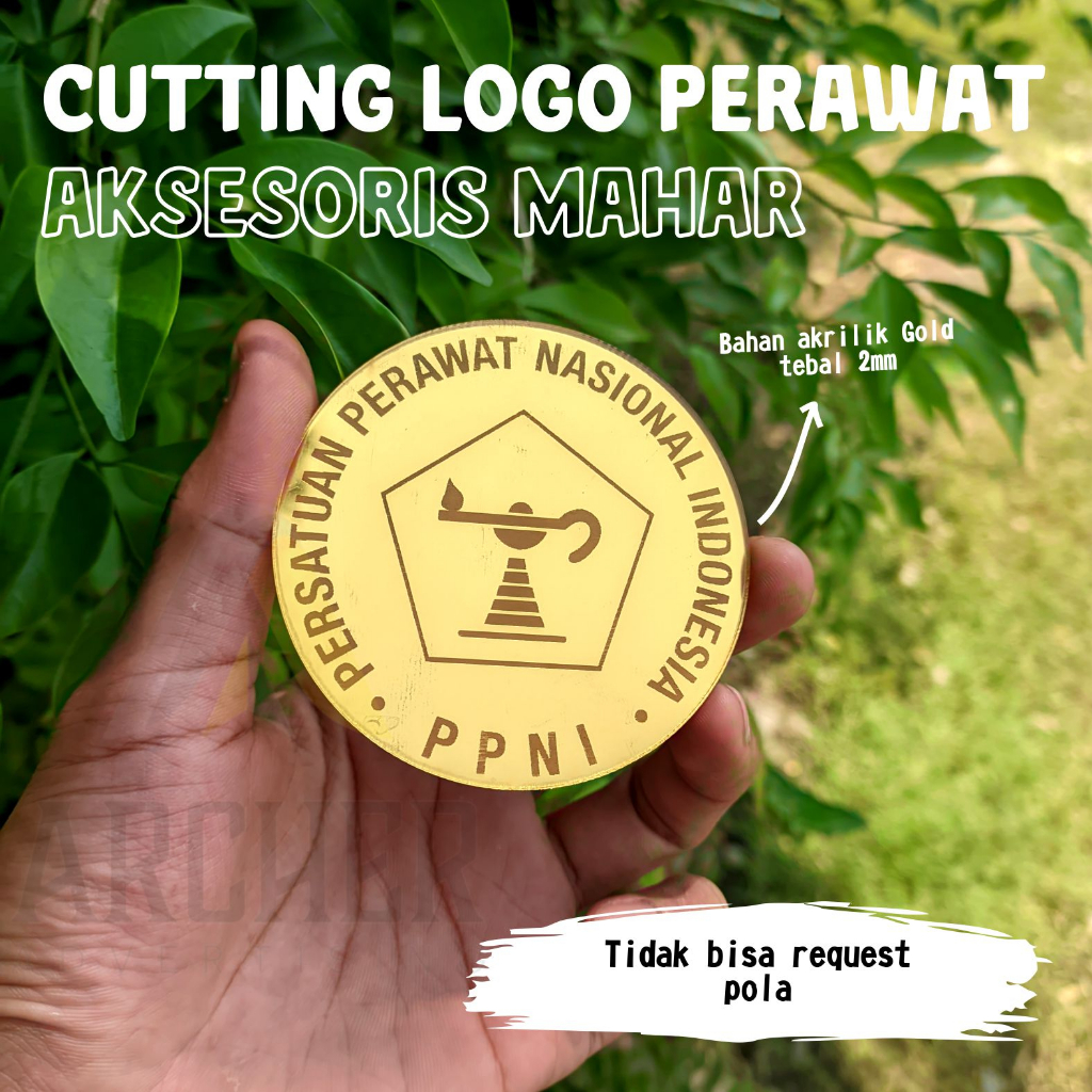 CUTTING LOGO PERAWAT PPNI AKSESORIS HIASAN MAHAR / HAMPERS