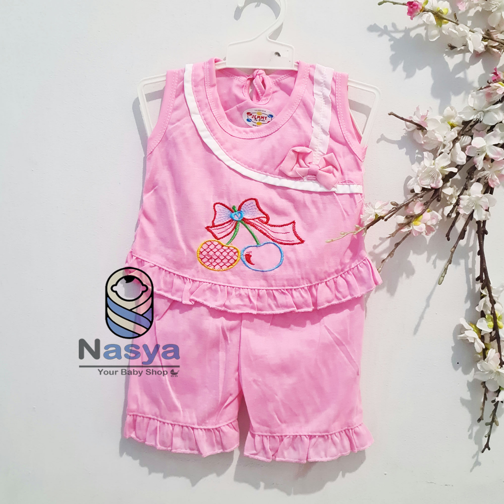 [N-097] Setelan Baju Tali dan Celana Pendek Anak Perempuan (boneka)