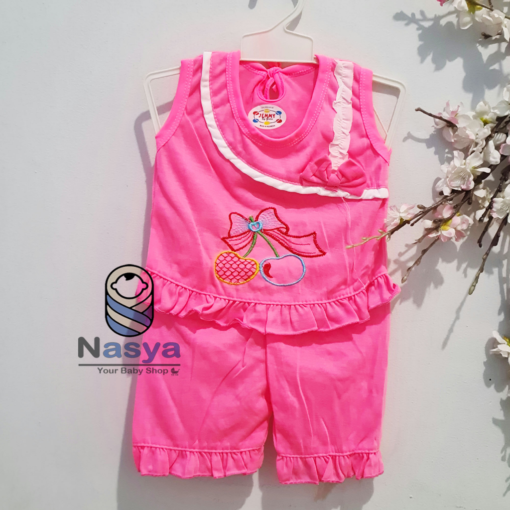 [N-097] Setelan Baju Tali dan Celana Pendek Anak Perempuan (boneka)