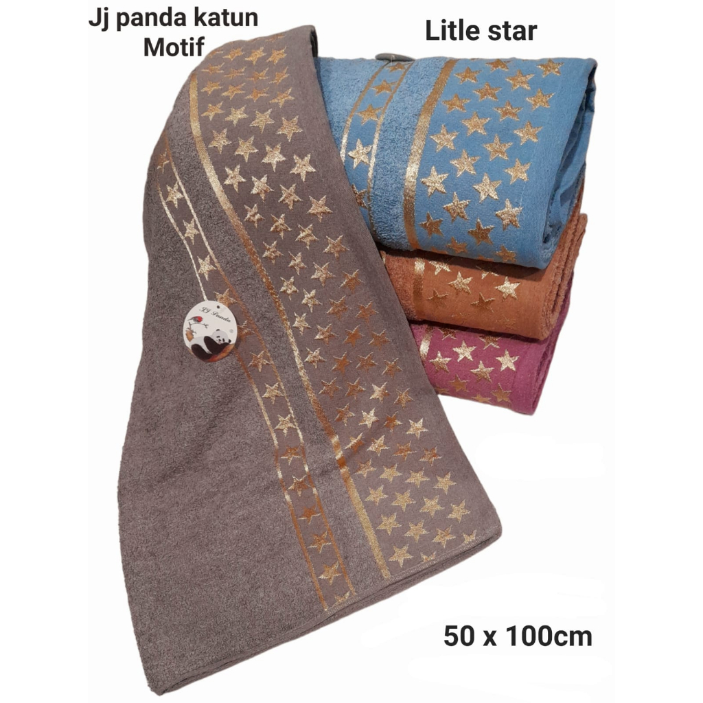 JH Handuk JJ Panda Motif Katun uk 50x100 Paling Murah