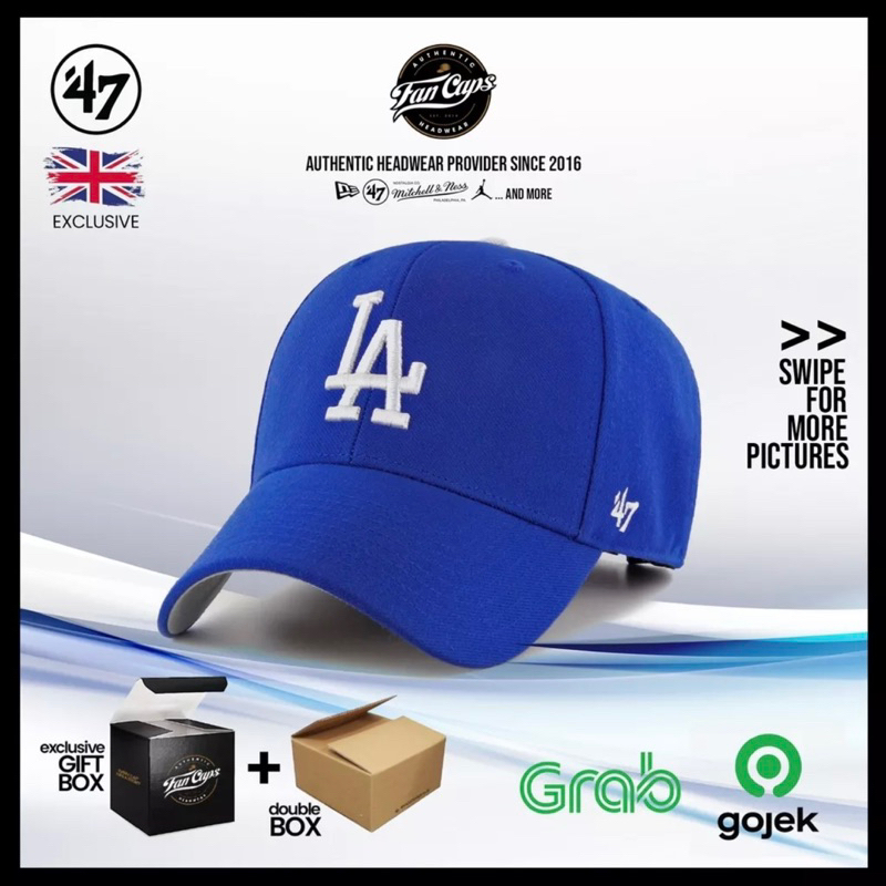 [ORIGINAL] Los Angeles Dodgers MVP Cap - Royal Blue | Topi 47 Brand