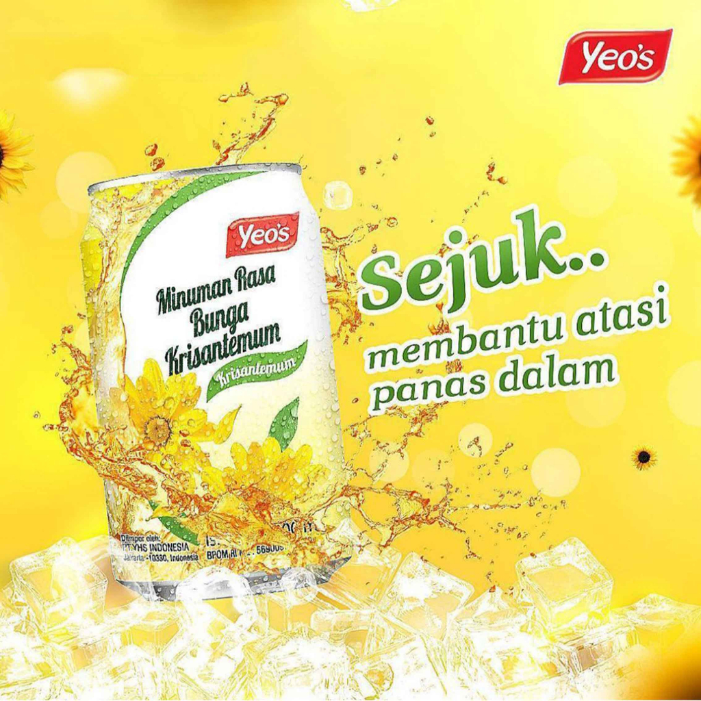 Bunga kristemum* Yeos* Minuman rasa bunga* 300ml