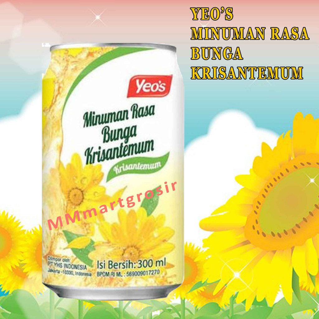 Yeos / Bunga kristemum / Minuman rasa bunga / 300ml