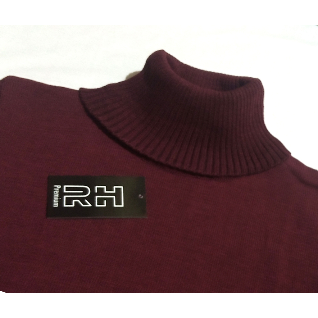 RH - BAJU RAJUT ANAK TURTLENECK POLOS SWEATER UKURAN ANAK XXL