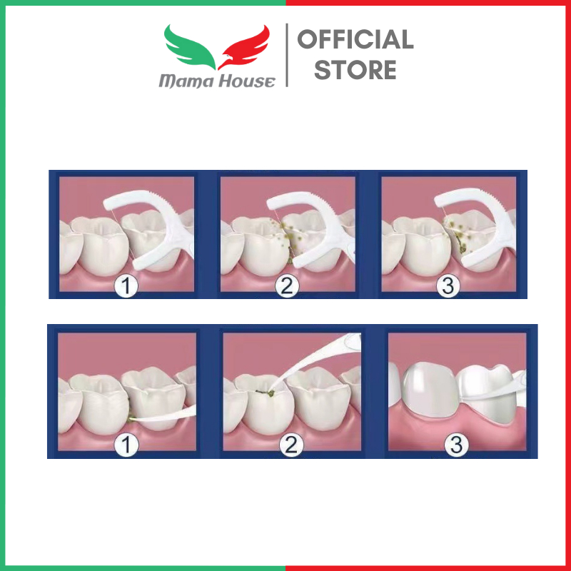[MH] Dental Floss 50 Pcs Benang Tusuk Gigi Pembersih Sela Gigi