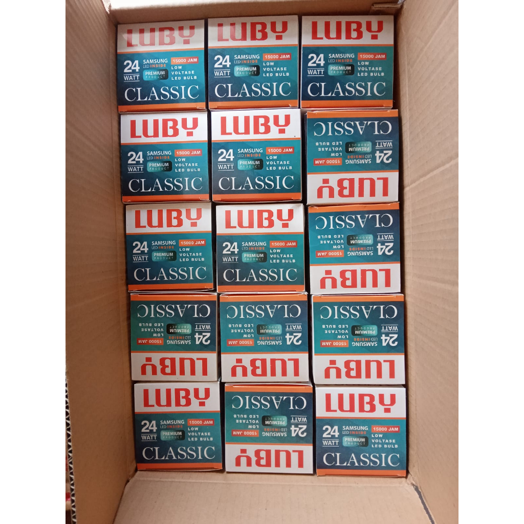 Lampu Luby Classic 24W / 24 Watt  (1 Dus / 1 Karton isi 30Pcs)