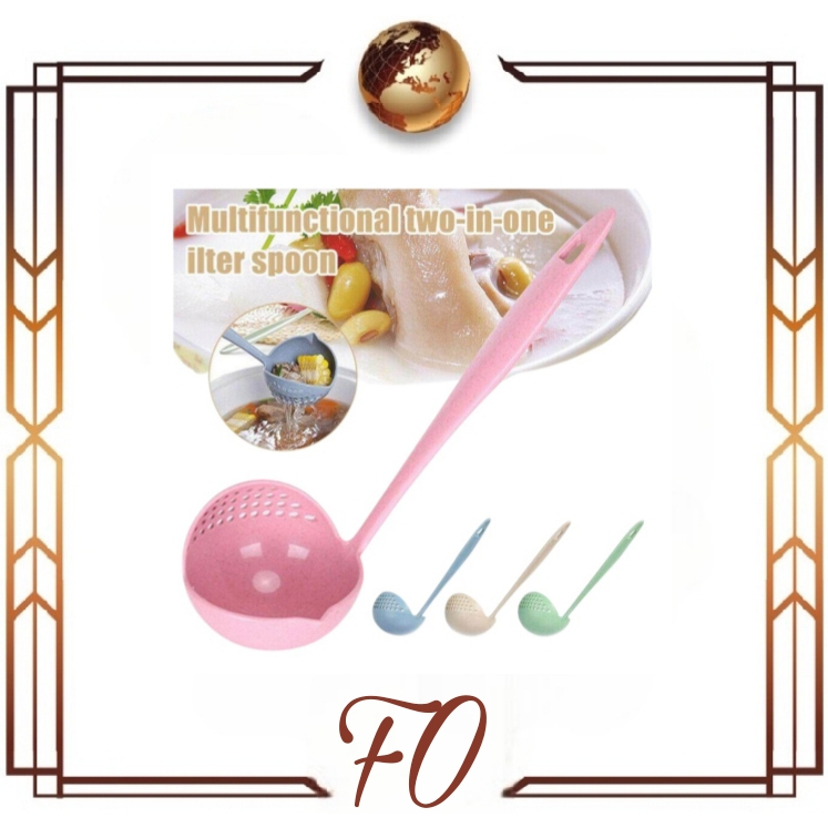 (FO) New 2in1 Centong dan Saringan Sendok Sayur Kuah Sop Multifungsi