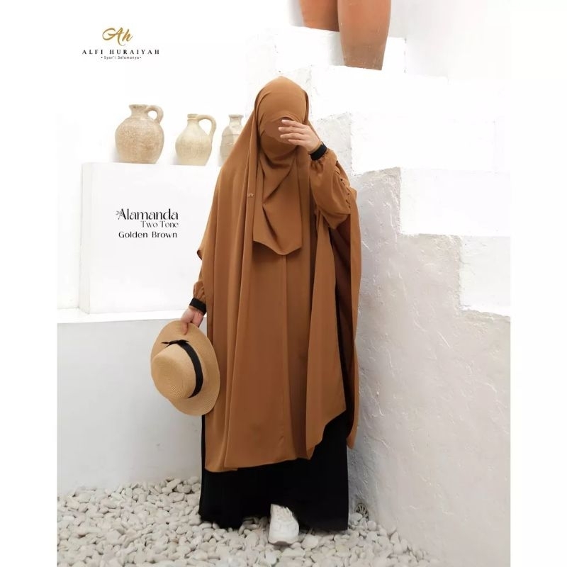 Khimar Alamanda Softpad Eid Series Alfi Huraiyah