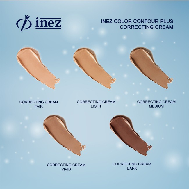 SIAP KIRIM | INEZ COLOR CONTOUR PLUS CORRECTING CREAM SERIES