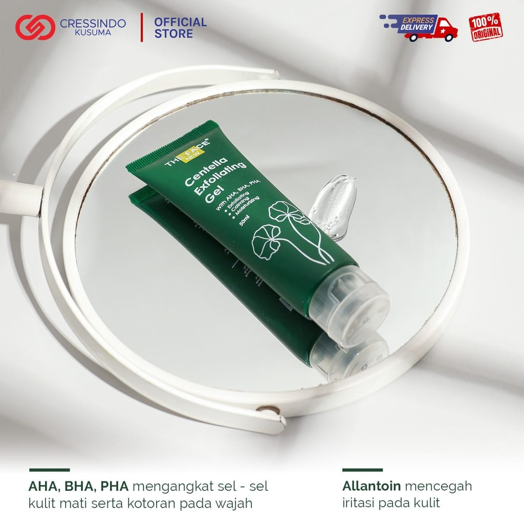 THE FACE Temulawak Exfoliating Gel 50ml / EXFOLIATING CENTELLA / AHA BHA PHA - Mencerahkan dan Mengangkat sel kulit mati