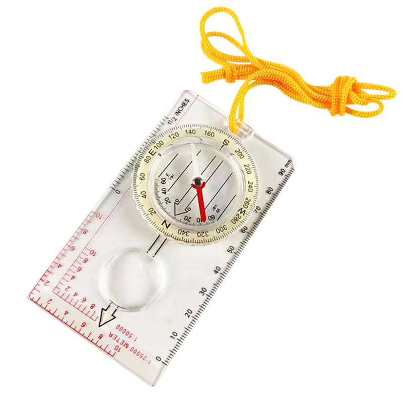 Penggaris Kompas Pengukur Peta Map Scale Compass Ruler