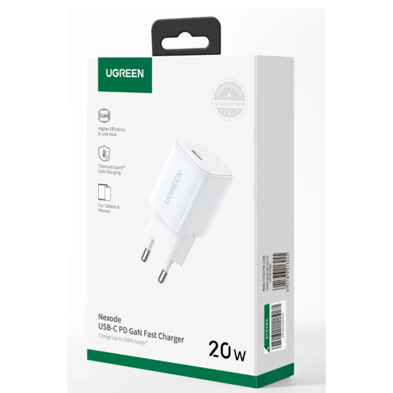 UGREEN Kepala Adaptor Charger Adapter 15324  Type C NEXODE GAN 20W