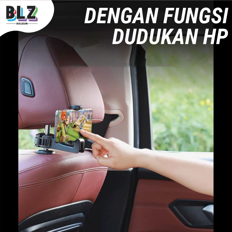 Bolizun CS-G02 CAR HOLDER HP 2IN1 DI MOBIL CAR HOOK MOBILE PHONE HOLDER