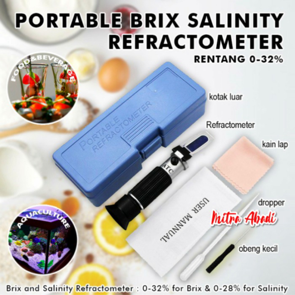 

Jual Refractometer 2 in 1 Brix Salinity / Alat Ukur Kadar Gula dan Garam Diskon