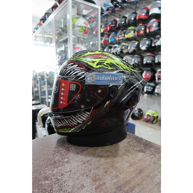 NJS ZX-1 Hell Creep Black Yellow 2Visor