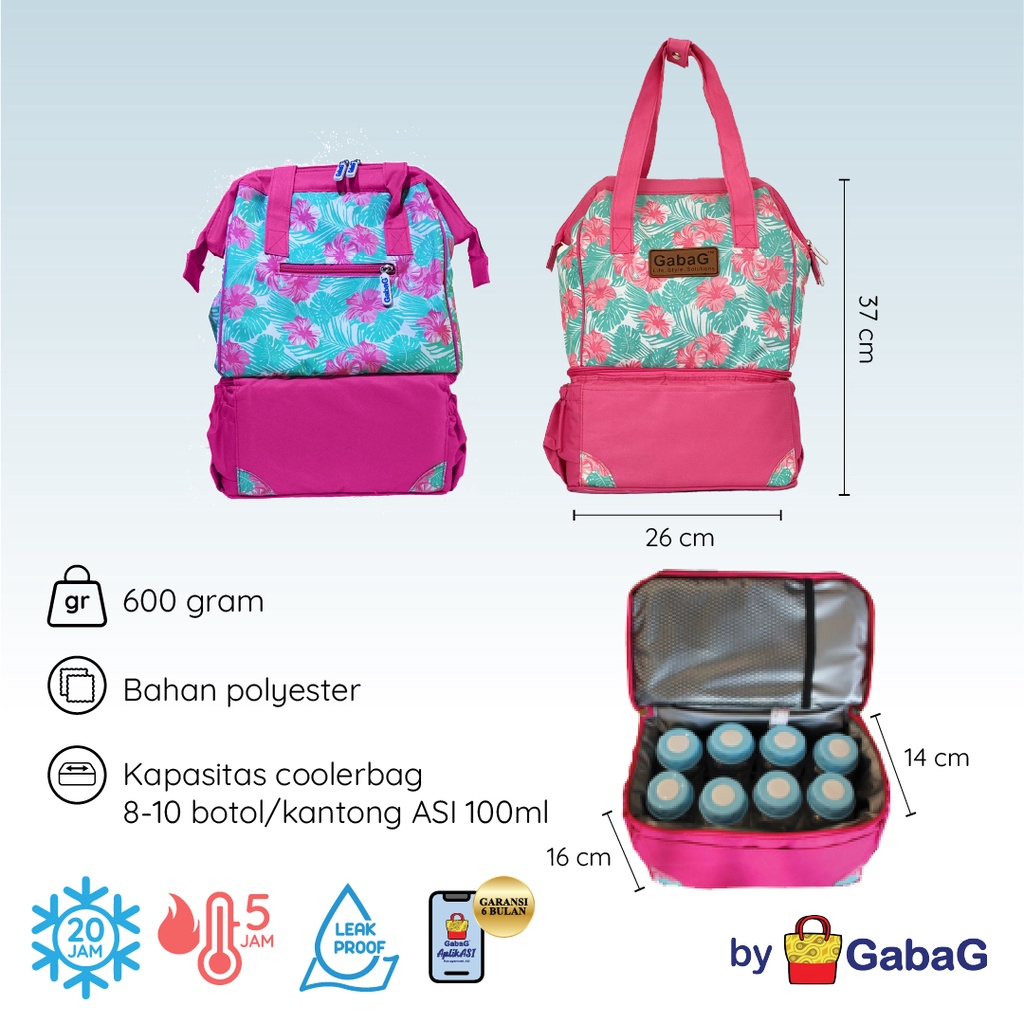 GabaG Tas Asi - Cooler Bag - Tote Big Dahlia / Sentani