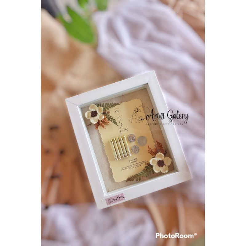 Bingkai Mahar Rustic 3D - Rustic Frame - Mahar Rustic - Bingkai Mahar Estetik - Bingkai Mahar Murah 