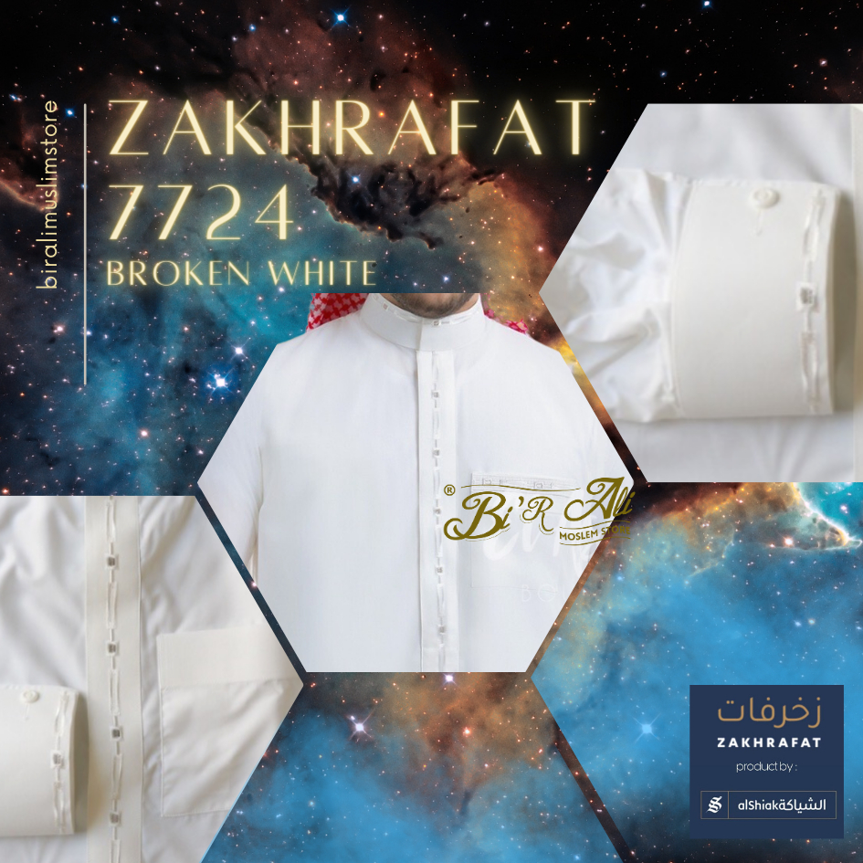 Jubah Zakhrafat 7724 - BROKEN WHITE