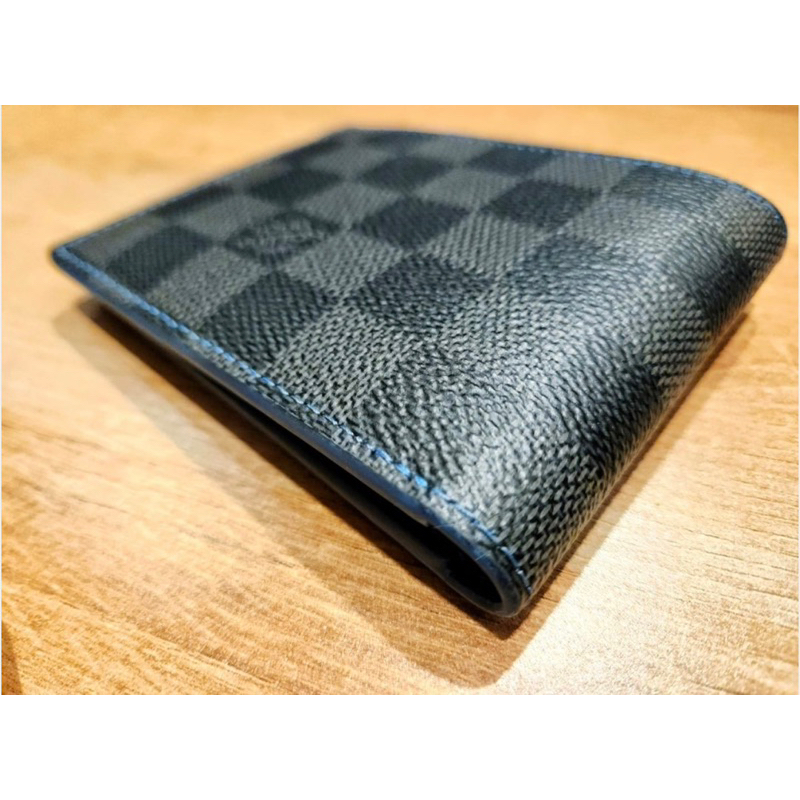 L*V Men Wallet Preloved Damier Slender Wallet Dompet Pria