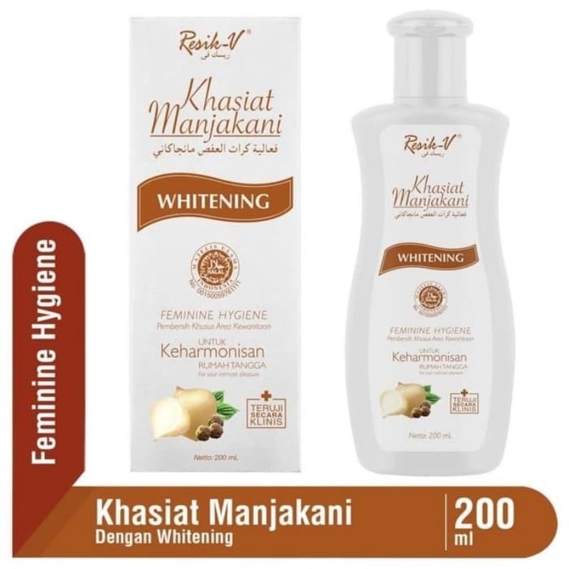 Resik-V Khasiat Manjakani /Feminine Higiene/Whitening 90ml 200ml