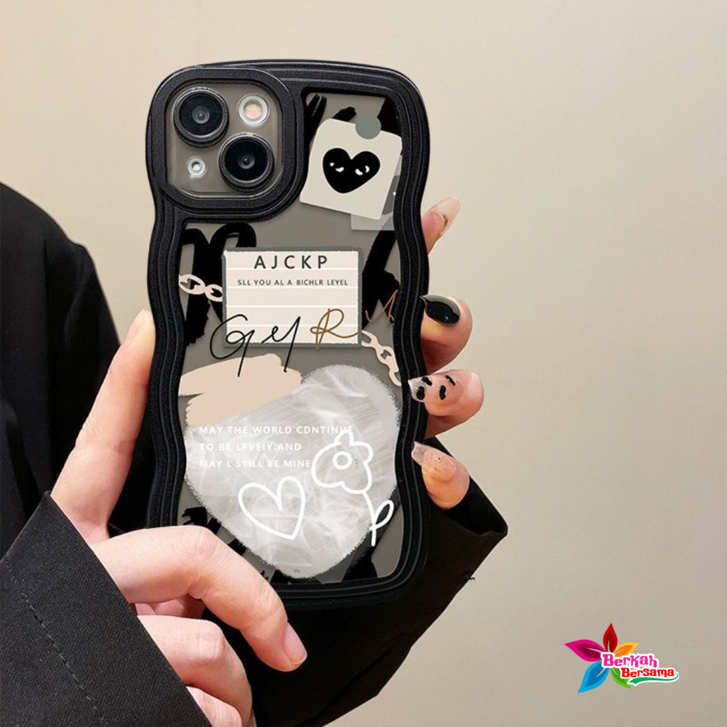 SS813 SOFTCASE GRAFITI LOVE FOR IPHONE 6 6+ 7 8 7+ 8+ X XS MAX XR 11 12 13 14 PRO MAX BB8015