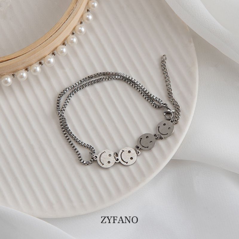 Smaify Bracelet - Gerang Rantai Titanium Dapat Dipakai Pria Dan Wanita Gelang Rantai Titanium Gelang