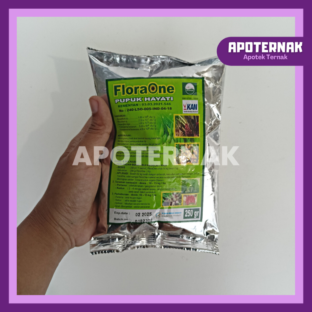 PUPUK FLORA ONE | Pupuk Hayati Tricoderma Atasi Busuk Akar dan Buah | Fungisida Hayati Trichoderma Layu Fusarium Cabe Keriting | FLORAONE Cair 1 Liter &amp; Serbuk 250 gram