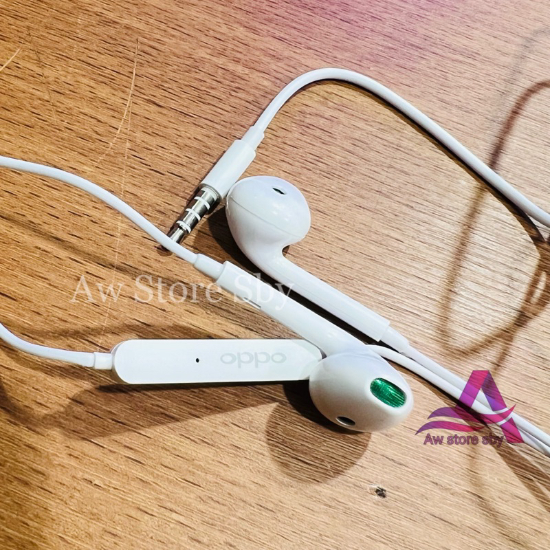 Earphone oppo HD Microphone Audio Bass Stereo Headset Oppo A5/A9/A52/A92/A33/A53/A54/A15/A16/A17/A96/Reno 2/2F/3/4/4F/5/5F/6