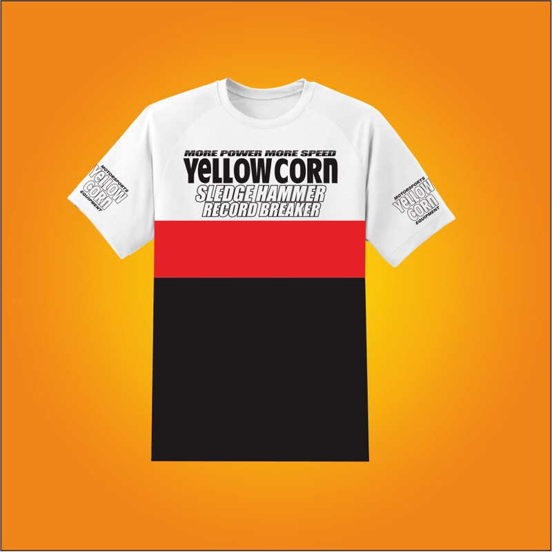 Tshirt Yellowcorn 3 tone / Kaos motoran yellowcorn