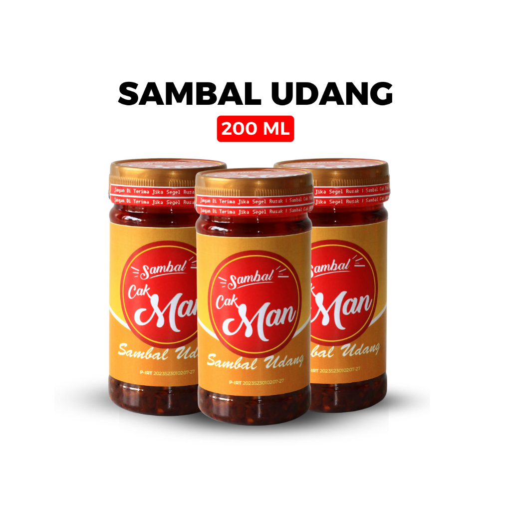 

Sambal Udang - 200 ml Cak Man Pedas FULL CABAI