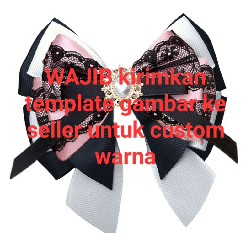 pita lightstick // korean ribbon brooch // pita hias aplikasi